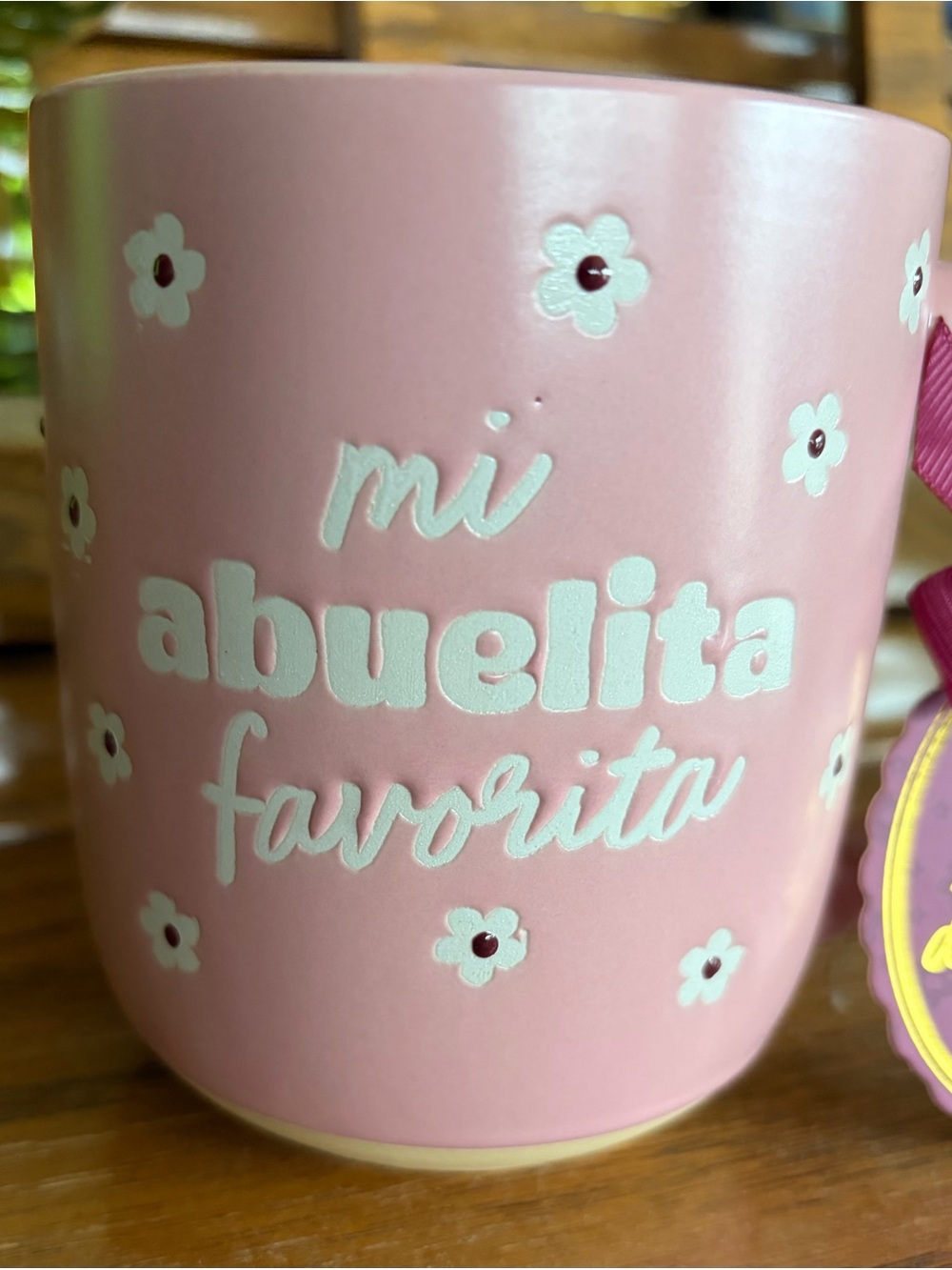 Pink "Mi Abuelita Favorita" Mug, New with Gift Tag Ready to be Signed!